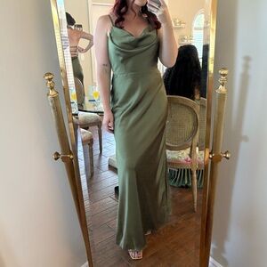 Revelry Nadia Satin bridesmaid dress